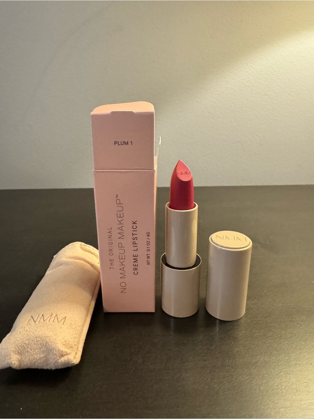 The Original No Makeup Makeup Creme Lipstick Plum 1 Full Size .1 oz 4 g NIB
